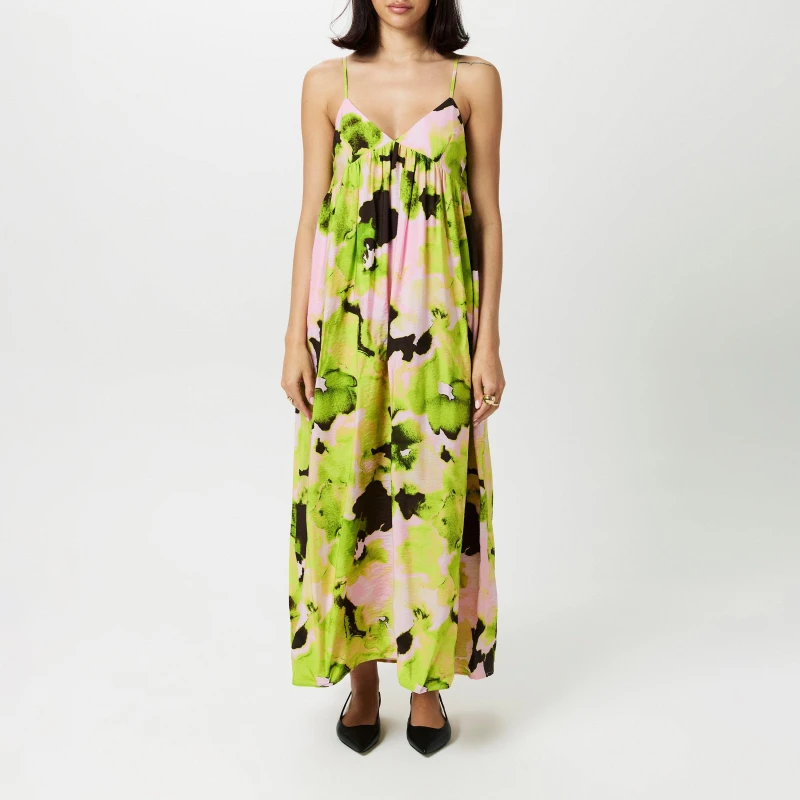 Image of Selected Femme Helinda Dress - Green Green 8