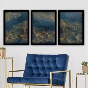 Image of 3SC195 Multicolor Decorative Framed Painting (3 Pieces)