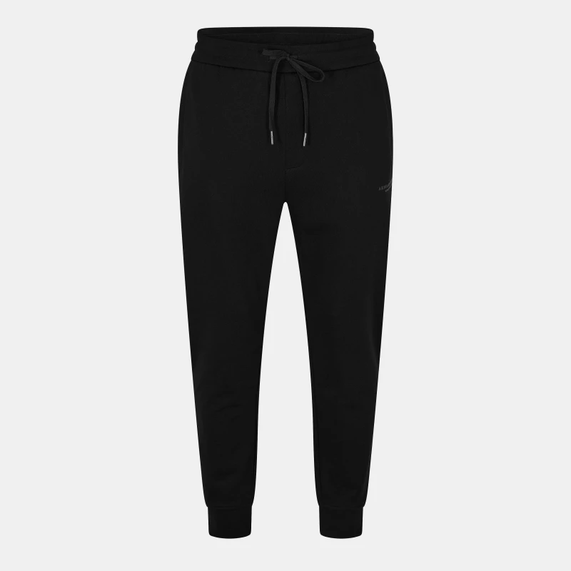 Image of Armani Exchange Mens Closed Hem Fleece Joggers Black UC001 male L