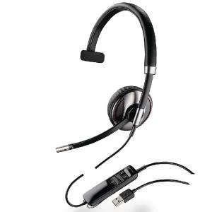 Image of Plantronics Black Wire C710 USB Headset Monaural UC Compatible