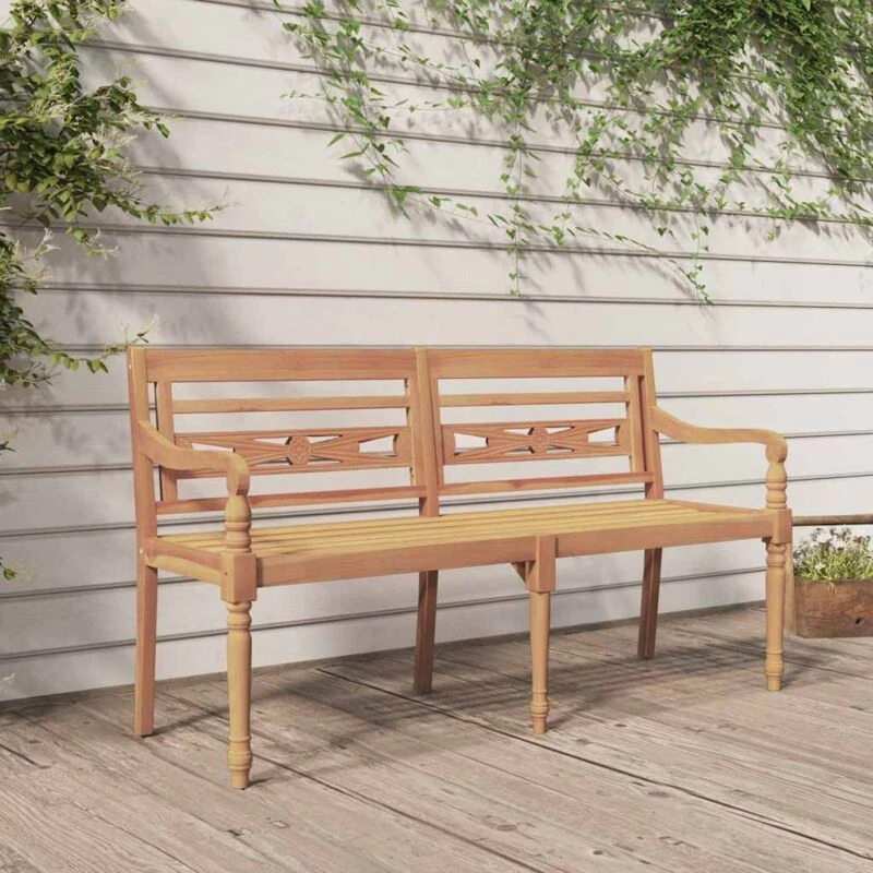 Image of VIDAXL Batavia Bench 150cm Solid Wood Teak Vidaxl 8720286907771
