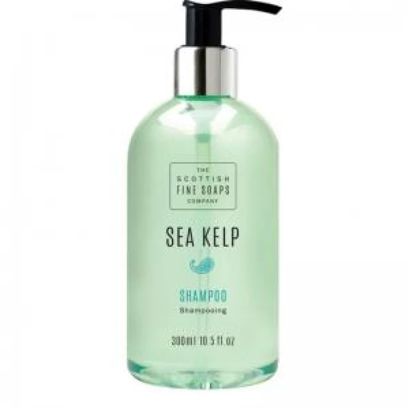 Image of Scottish Fine Soaps Scottish Fine Soaps Sea Kelp Shampoo Pump Bottle 300ml in Clear Clear One Size Unisex 5016365016612