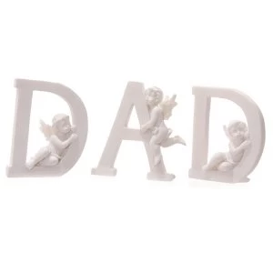 Image of Cute Cherub DAD Letters Ornament