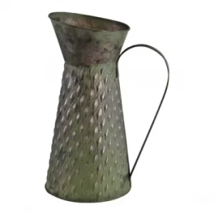 Image of Zinc Jug Planter In Green