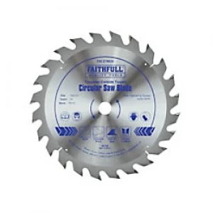 Image of Faithfull TCT Circular Saw Blade 190 x 16mm x 24T