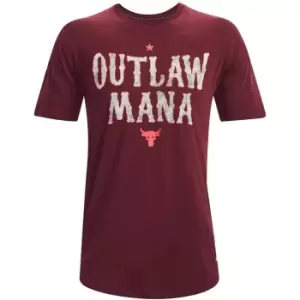 Image of Under Armour Project Rock T-Shirt Mens - Red