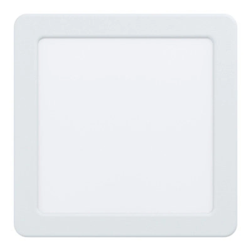 Image of Loops Wall / Ceiling Flush Downlight 166mm White Square Spotlight 10.5W 3000K LED White