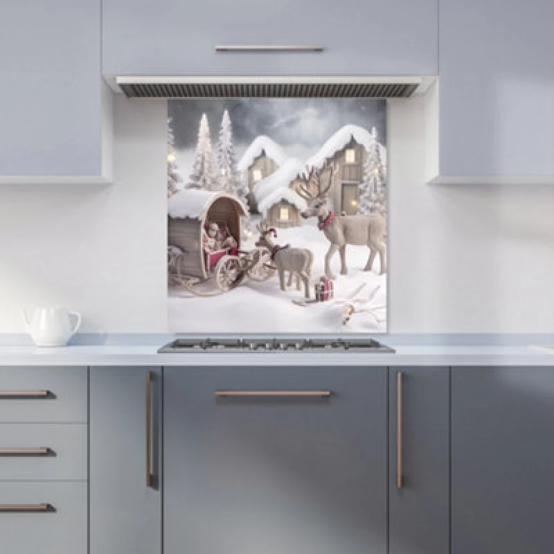 Image of Warren Reed - Designer Abstract Halloween Painting Tea Towel in Orange Orange Unisex