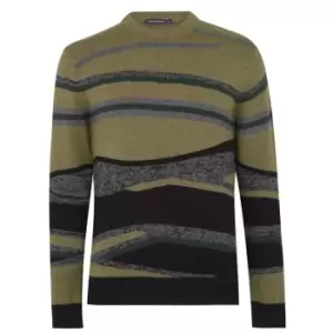 Image of French Connection Camo Jumper - Green