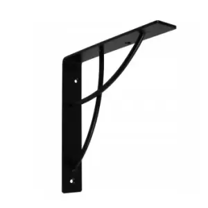 Image of GTV Shelf Support Wall Mounted Brace 18 x 18cm Black Colour, Pack of 1