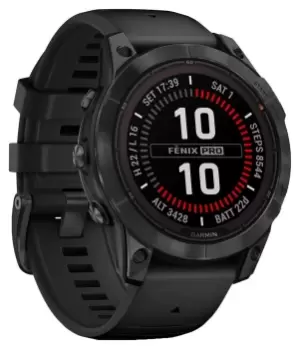 Image of Garmin Fenix 7 Pro Solar Glass GPS Smartwatch - Black