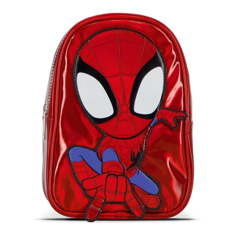 Image of Spiderman Spider-Man Shiny Backpack Multicolour unisex One Size