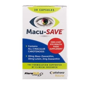 Image of Macu-SAVE Eye Health Food Supplement 30 capsules