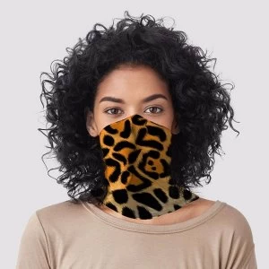 Image of Leopard Animal Print Neck Scarf Face Covering