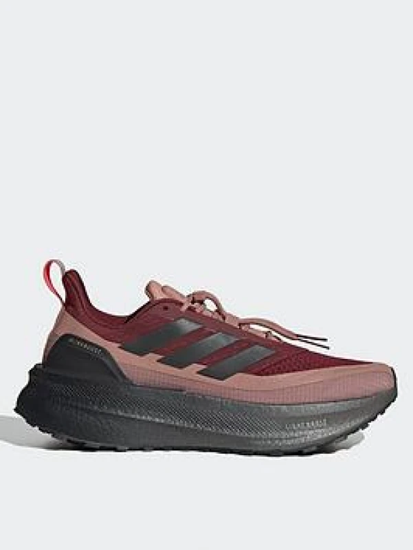 Image of adidas Ultraboost Road Running Shoes Womens Shadow Red/Blk female 4 (36.7)