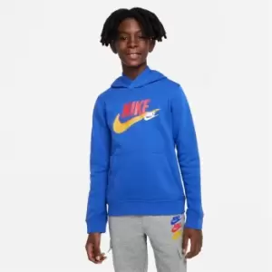 Image of Nike Nsw Si Flc Po Hoodie Bb - Blue