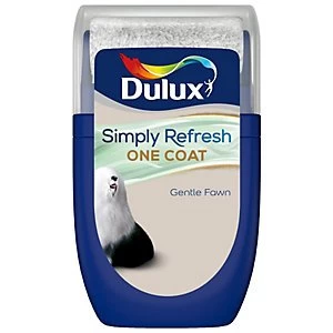 Image of Dulux Simply Refresh One Coat Gentle Fawn Matt Emulsion Paint 30ml