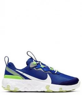 Image of Nike Renew Element 55 Childrens Trainers - Blue/Multi