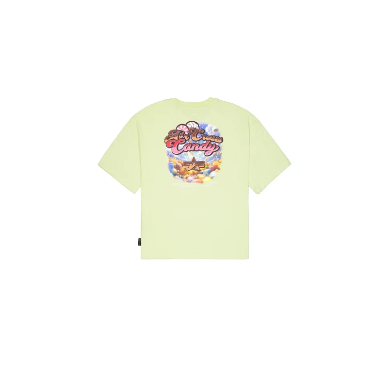 Image of alpha industries Crew neck T-Shirt Alpha Industries Candy Vert Male L