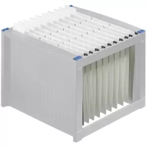 Image of helit Suspension file frame, WxDxH 360 x 380 x 272 mm, pack of 4, light grey