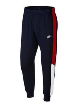 Image of Nike Sportswear Colourblock Pant, Navy, Size XL, Men