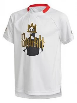 Image of Adidas Mo Salah Short Sleeved Tee - White