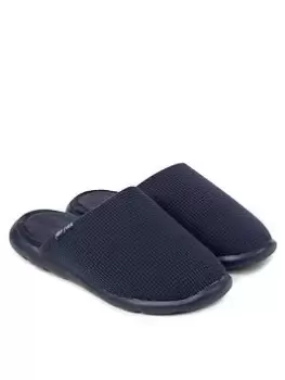 Image of TOTES Iso-flex Waffle Mule With Memory Foam, Navy, Size 5, Women