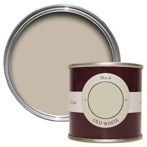 Image of Farrow & Ball Estate Old white No. 4 Emulsion Paint 100ml Tester pot