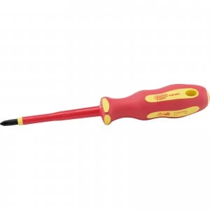 Image of Draper Expert Ergo Plus VDE Insulated Phillips Screwdriver PH2 100mm
