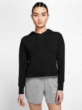Image of Nike Yoga Crop Hoodie - Black