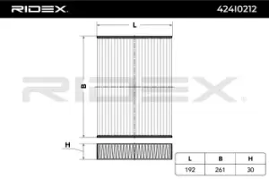 Image of RIDEX Pollen filter OPEL,RENAULT,FIAT 424I0212 6000620027,6000620028,2727900Q0A 2727900Q0B,2727900Q0C,4407080,272771128R,272778859R,272778980R