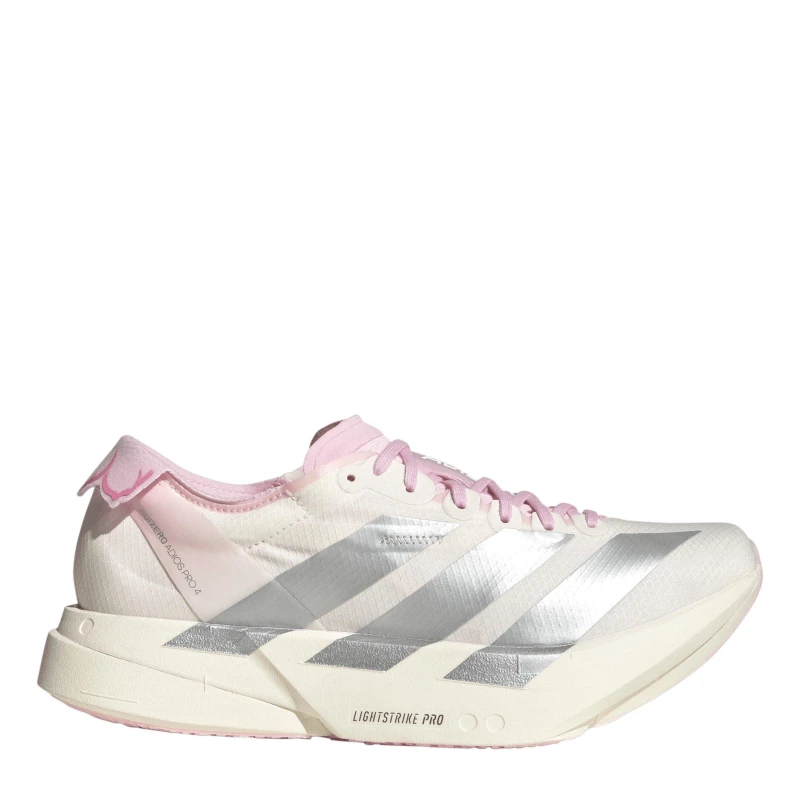 Image of adidas Adizero Adios Pro 4 Womens White/Silver female 6 (39.3)
