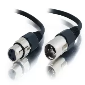 Image of C2G 10m Pro-Audio XLR M / F audio cable XLR (3-pin) Black