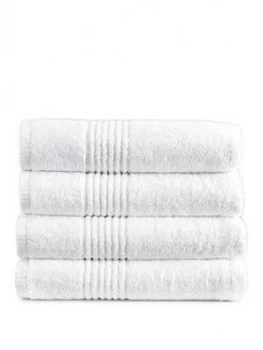Image of Eden Egyptian Pair Of Cotton Towels - White