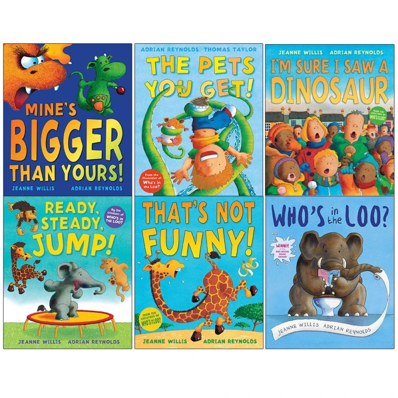Image of Jeanne Willis and Thomas Taylor 6 Books Collection Set, Pets You Get, Ready Steady Jump Thomas Taylor Books
