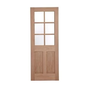 Image of 6 Panel Oak veneer Internal Door H1981mm W838mm