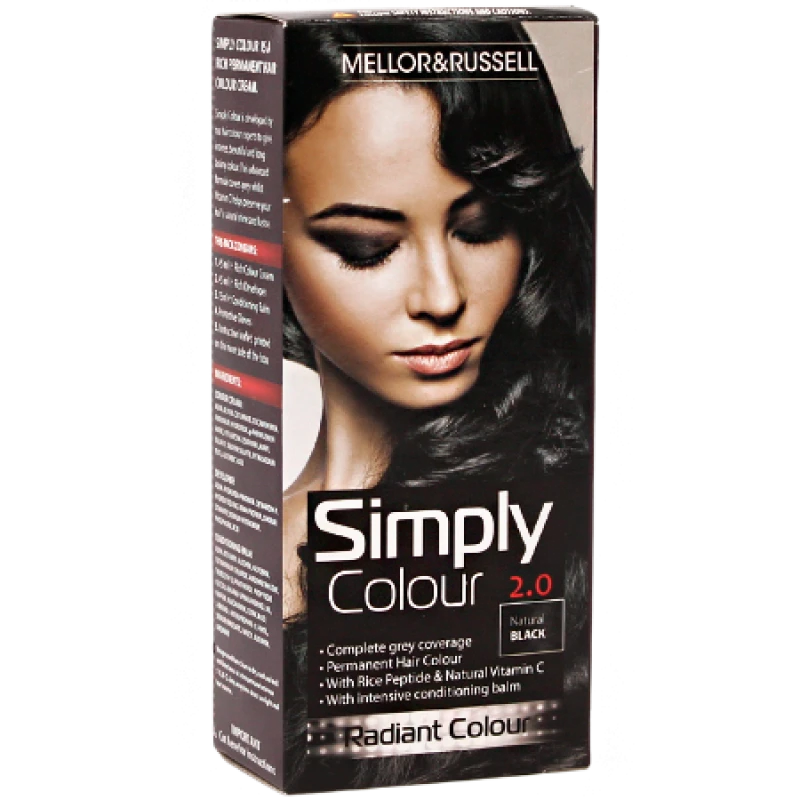 Image of Mellor & Russell Simply Colour Hair Colour - 2.0 Natural Black 2-113291