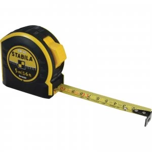 Image of Stabila BM40 Series Pocket Tape Measure Imperial & Metric 16ft / 5m 19mm