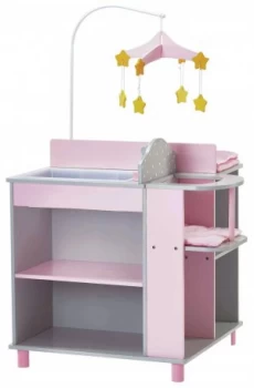 Image of Olivias Little World Polka Dot Doll Baby Changing Station.
