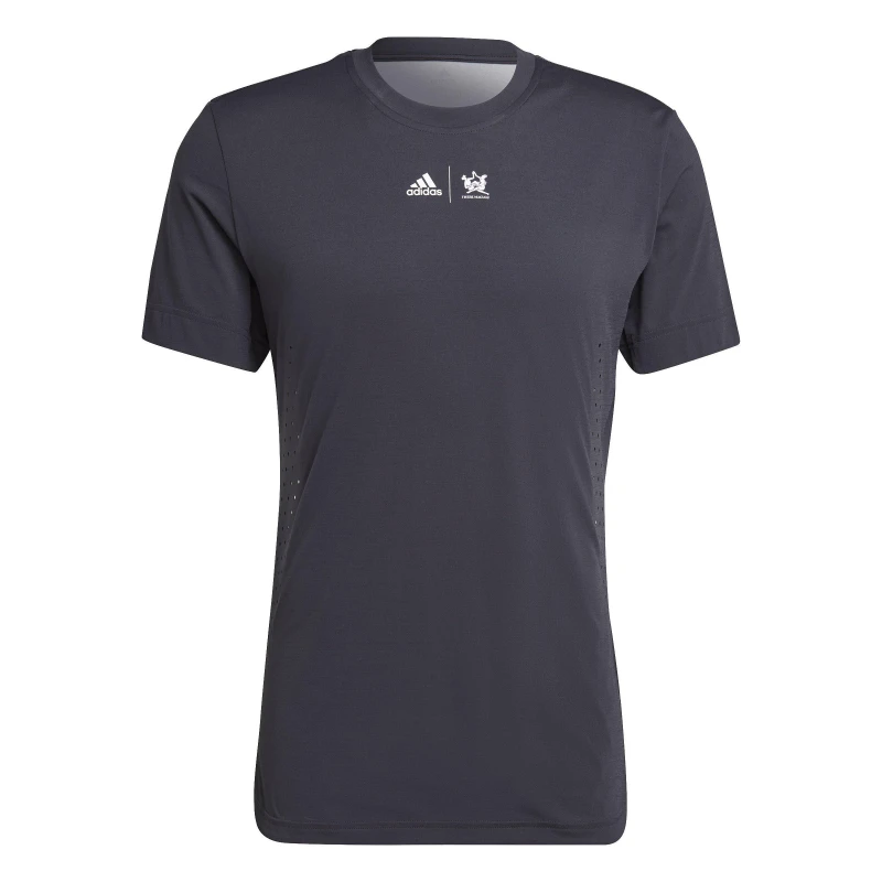 Image of adidas New York Graphic Tennis Tee - Grey Grey XS