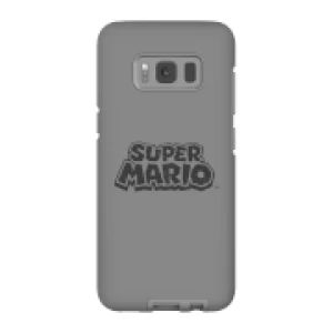 Image of Nintendo Super Mario Distressed Logo Phone Case - Samsung S8 - Tough Case - Gloss