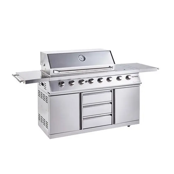Image of Outback Signature II - 6 Burner Dual Fuel BBQ Grill - Stainless Steel 370760 Stainless steel