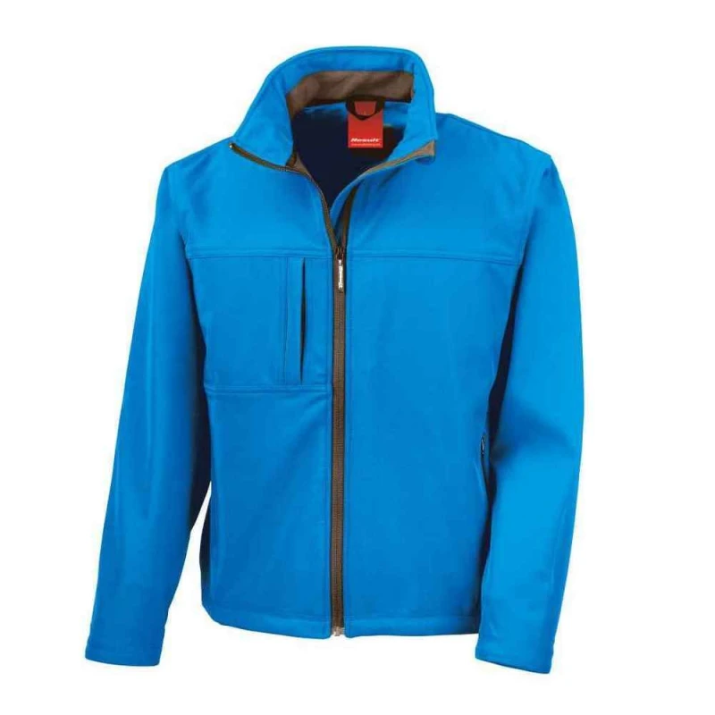 Image of Result Result Men Classic Soft Shell Jacket in Dark Blue Size: Medium Dark Blue M Male 5063527705464