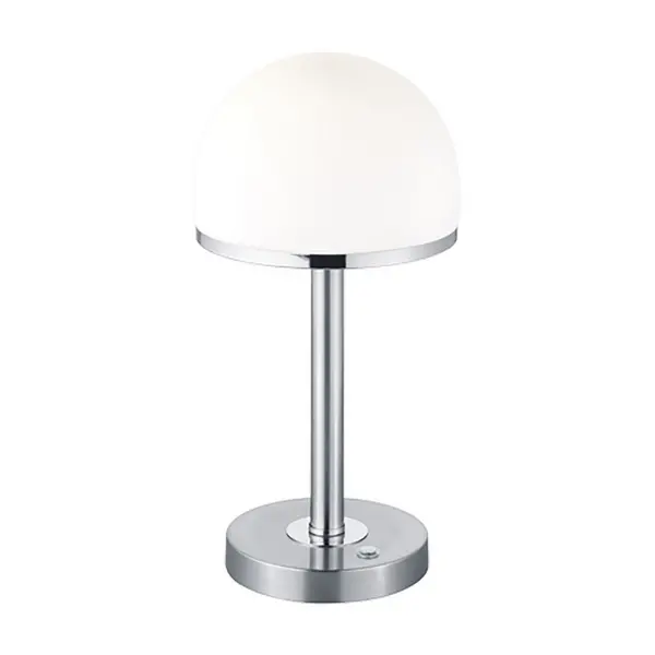 Image of Berlin Modern Globe Table Lamp Nickel Matt 3000K