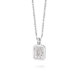 Image of Daisy London April White Topaz Birthstone Necklace Sterling Silver