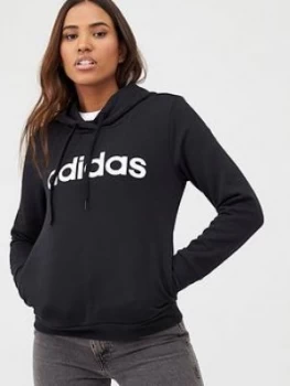 Image of Adidas Essentials Linear Overhead Hoodie - Black