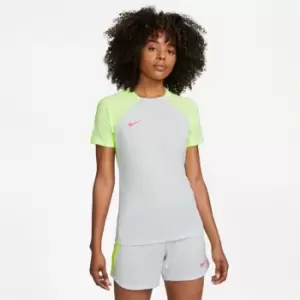 Image of Nike Dri-FIT Strike Womens Short-Sleeve Top - Grey