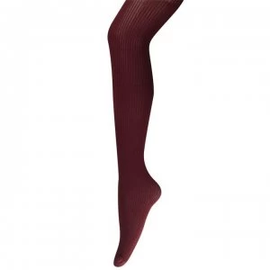 Image of Charnos Rib Tights - Bordeaux