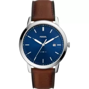 Image of Fossil The Minimalist Solar-Powered Luggage Eco Leather Watch