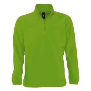 Image of SOLS Ness Unisex Zip Neck Anti-Pill Fleece Top (M) (Lime)